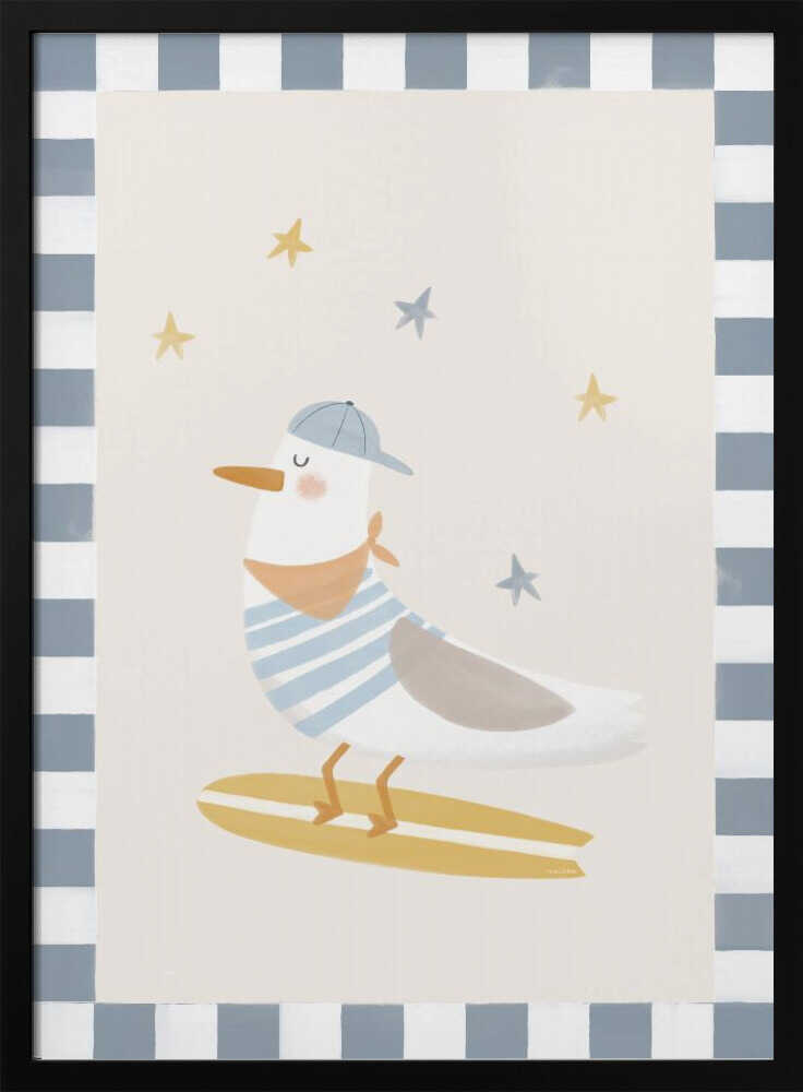 Happy Surfing Seagull