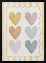 Soft Pastel Hearts