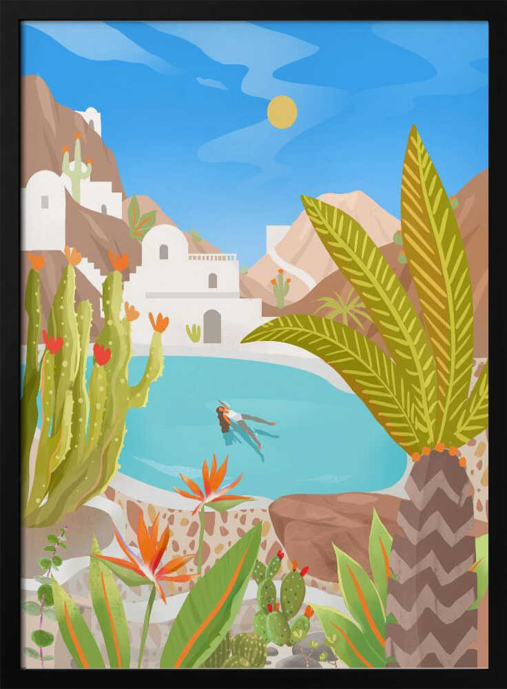 La Isla Bonita Art Print UK — Botanical Calm Wall Art — Living Room — Wall It All Prints