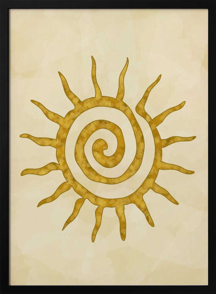 Golden Tribal Sun Sannel Larson