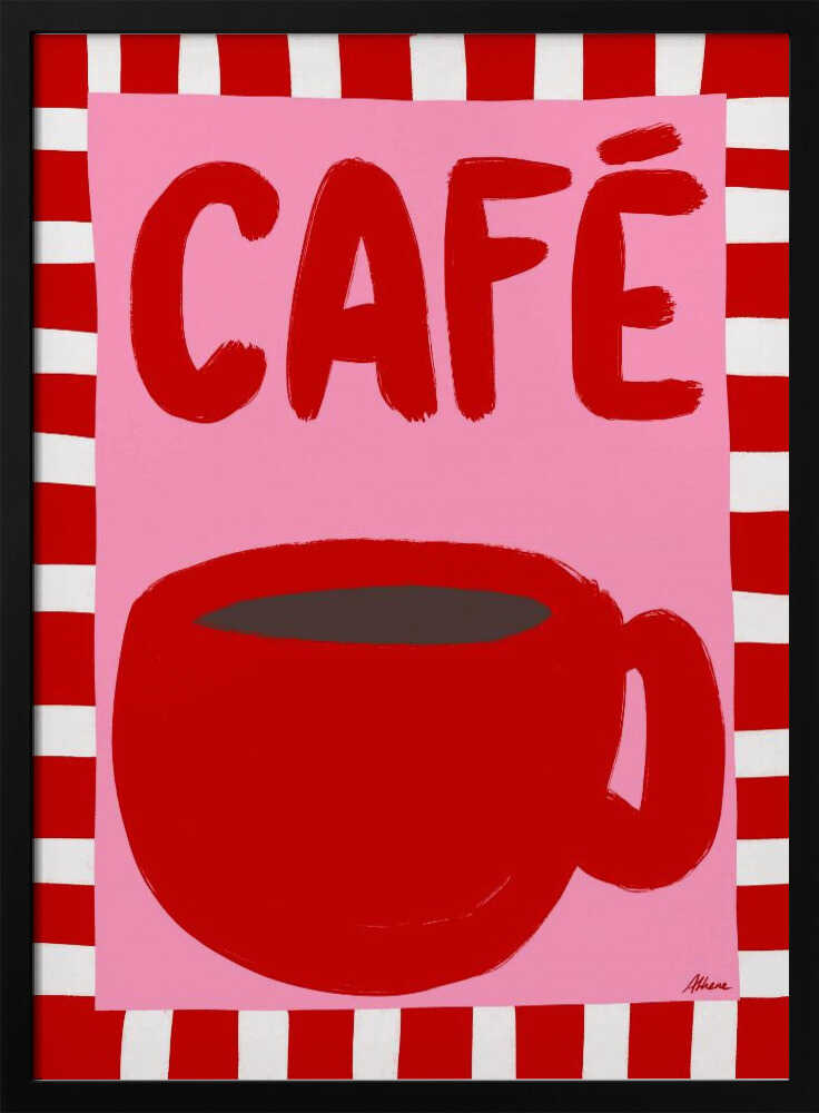 Café Art Print UK — Abstract Vibrant Wall Art — Kitchen — Wall It All Prints