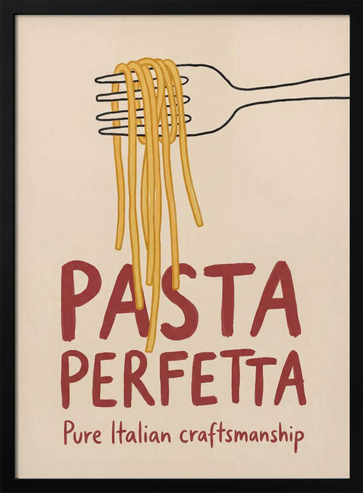 Perfect Italian Pasta Art Print UK — Food Vibrant Wall Art — Kitchen — Wall It All Prints
