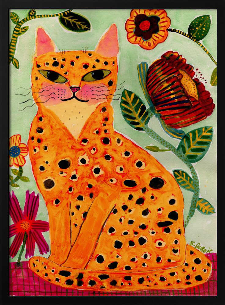 Whimsical Spotted Cat