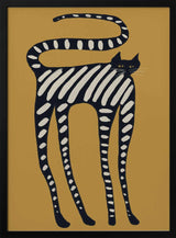 Elegant Striped Cat