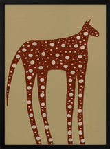 Spotted Earthy Creature Art Print UK — Abstract Minimal Wall Art — Office — Wall It All Prints