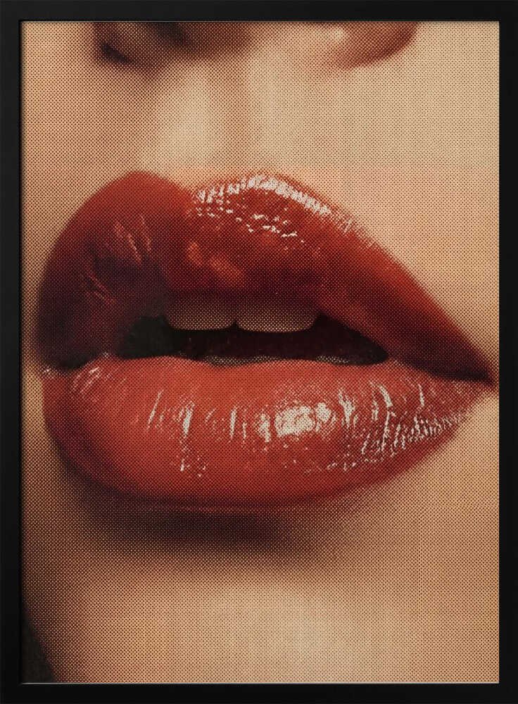 Glossy Red Lips