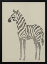 Serene Striped Zebra Art Print UK — Abstract Calm Wall Art — Bedroom — Wall It All Prints