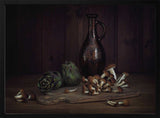 Artichokes And Mushrooms Still Life
