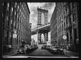 DUMBO Manhattan Bridge View Art Print UK — Dark Moody Dark Wall Art — Living Room — Wall It All Prints