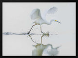 Egret Water Run Art Print UK — Abstract Vibrant Wall Art — Office — Wall It All Prints