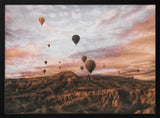 Hot Air Balloon Sunrise Art Print UK — Landscape Calm Wall Art — Living Room — Wall It All Prints