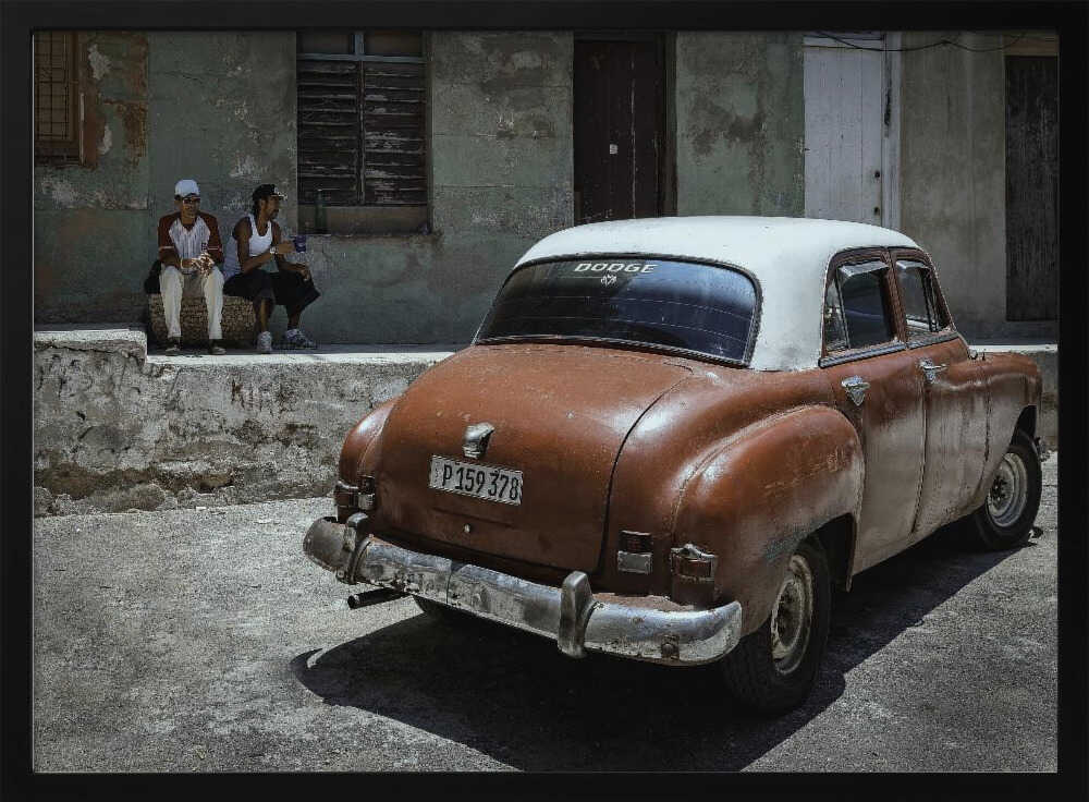 Vintage Havana Car Art Print UK — Vintage Vibrant Wall Art — Living Room — Wall It All Prints