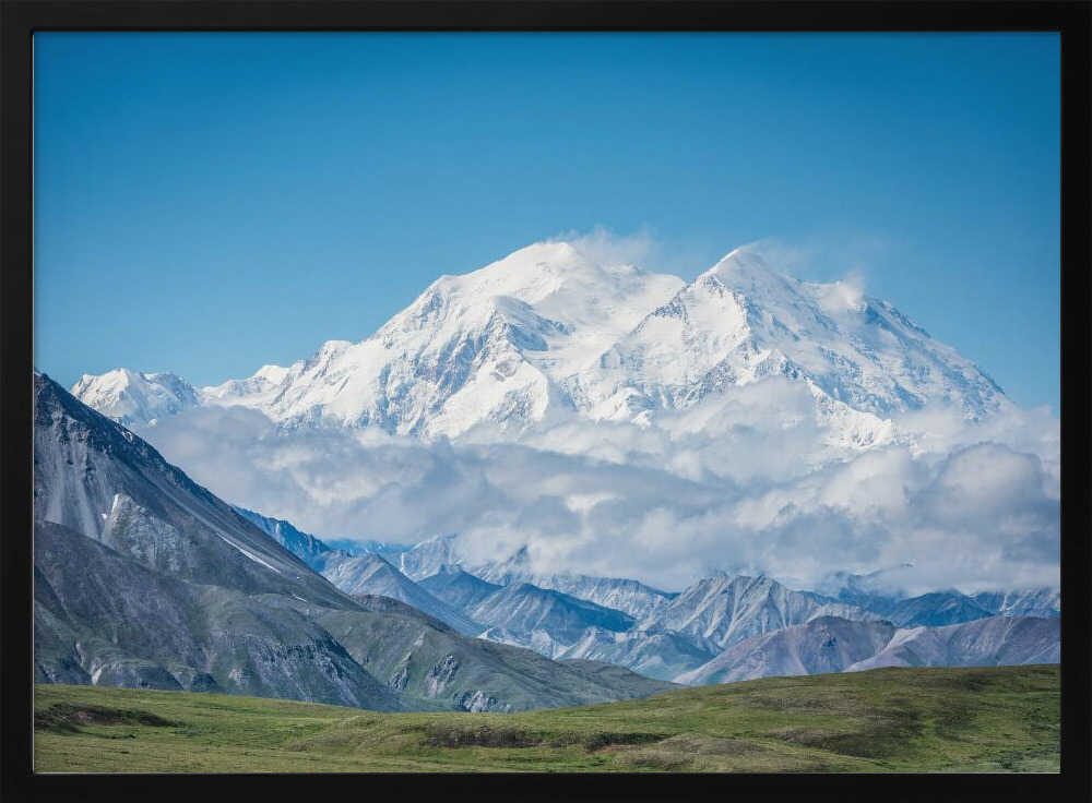 Majestic Alpine Peaks Art Print UK — Landscape Fresh Wall Art — Living Room — Wall It All Prints