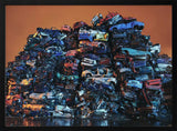 Colorful Car Mountain Art Print UK — Landscape Vibrant Wall Art — Living Room — Wall It All Prints
