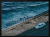 Coastal Drive Classic Car Art Print UK — Portrait Calm Wall Art — Bedroom — Wall It All Prints
