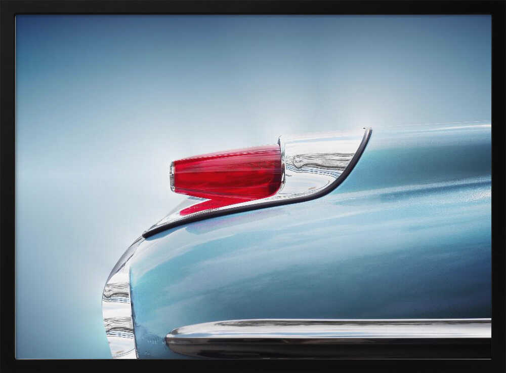 Retro Car Taillight Art Print UK — Vintage Vibrant Wall Art — Living Room — Wall It All Prints