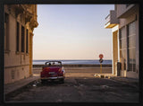 Cuban Car Ocean Sunset Art Print UK — Landscape Warm Wall Art — Living Room — Wall It All Prints