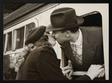 Romantic Train Kiss