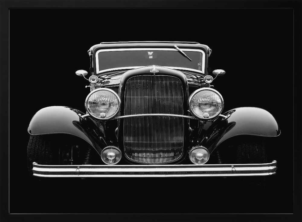 Elegant Classic Automobile Art Print UK — Vintage Dark Wall Art — Living Room — Wall It All Prints