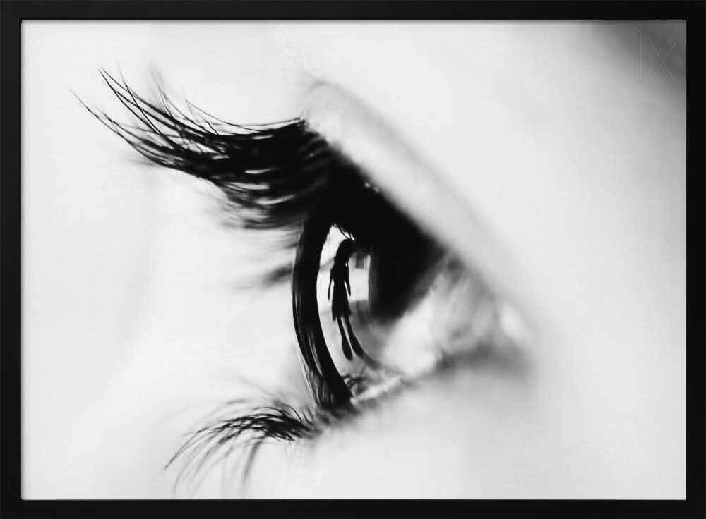 Eye's Inner Reflection Art Print UK — Abstract Dark Wall Art — Living Room — Wall It All Prints