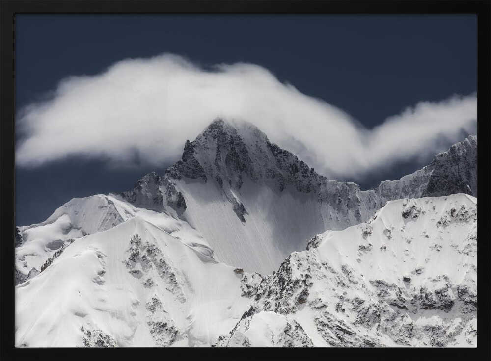 Majestic Mountain Clouds Art Print UK — Dark Moody Calm Wall Art — Living Room — Wall It All Prints