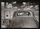 Old Car Distant Homestead Art Print UK — Dark Moody Dark Wall Art — Living Room — Wall It All Prints