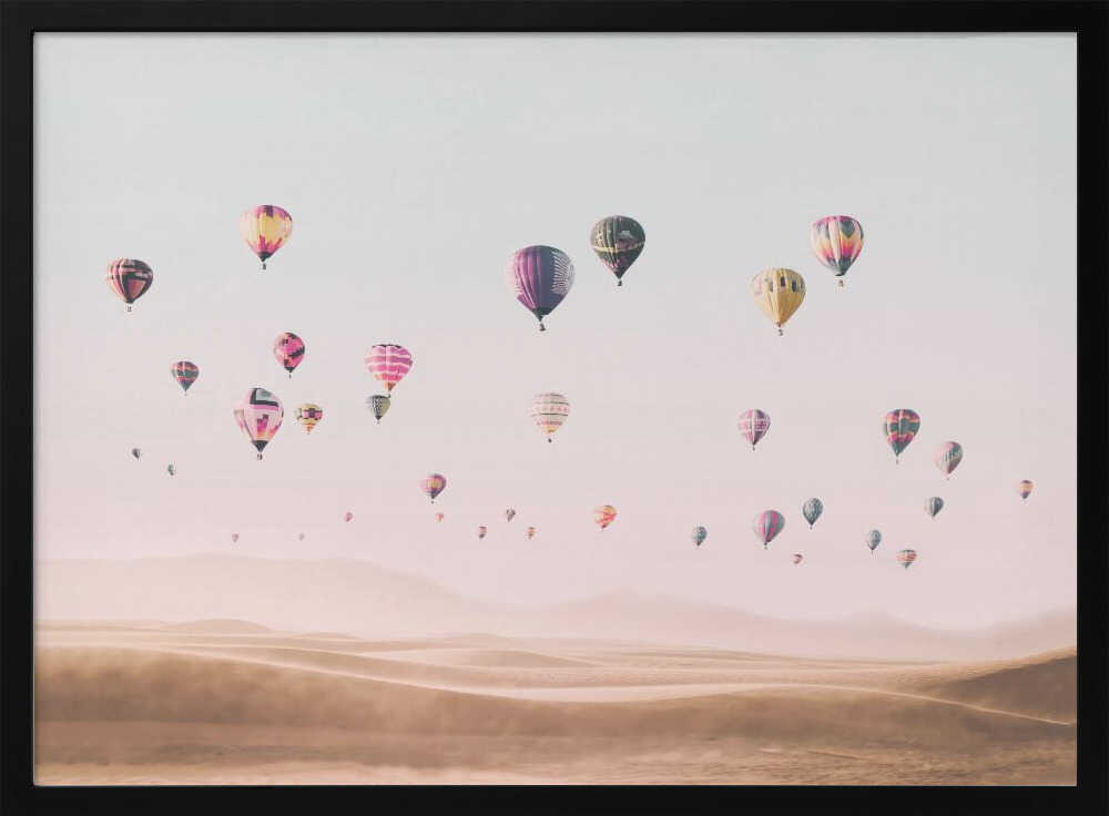 Around the World Art Print UK — Landscape Vibrant Wall Art — Living Room — Wall It All Prints