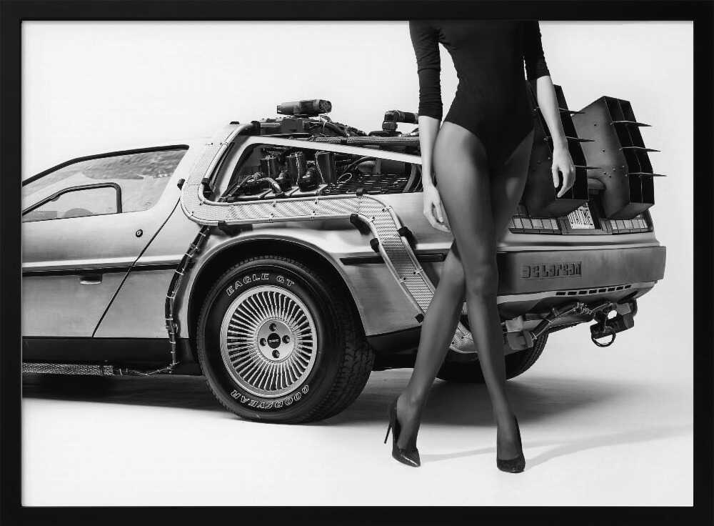 Elegant Time Machine Art Print UK — Portrait Vibrant Wall Art — Living Room — Wall It All Prints