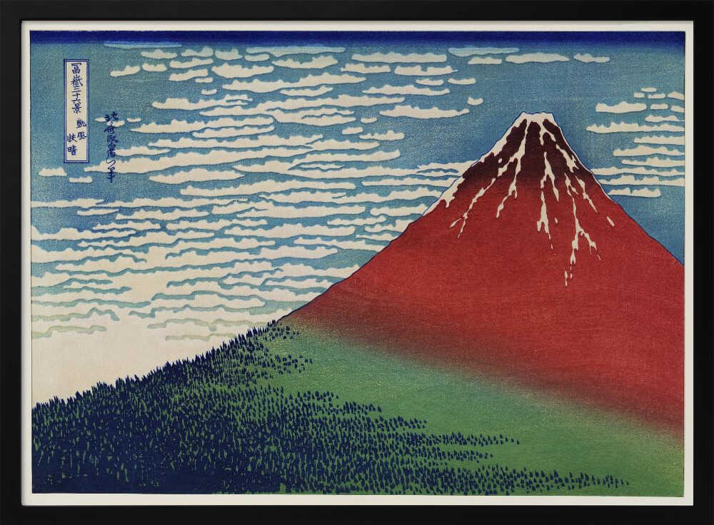 Fine Wind, Clear Morning Art Print UK — Japanese Vibrant Wall Art — Living Room — Wall It All Prints