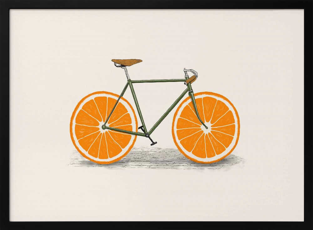 Citrus Cycle Art Print UK — Vintage Vibrant Wall Art — Kitchen — Wall It All Prints
