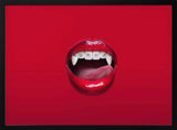 Red Vampire Lips Braces