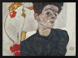 Egon Schiele's Self Portrait With Physalis 1912