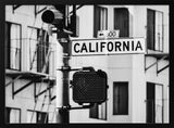 California Street Sign Art Print UK — City Dark Wall Art — Office — Wall It All Prints