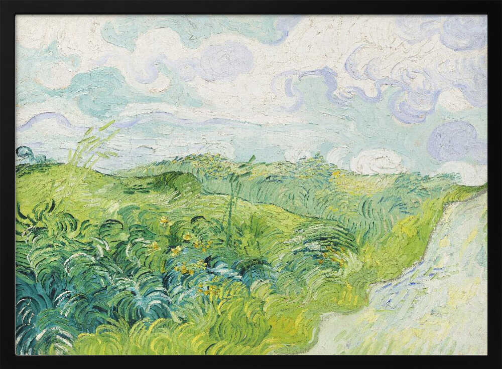 Green Wheat Fields, Auvers (1890) By Vincent Van Gogh