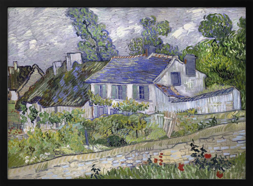 Vincent Van Gogh's Houses At Auvers (1890) Famous