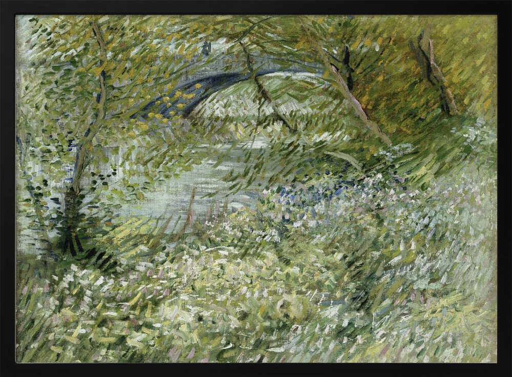 Vincent Van Gogh's River Bank In Springtime (1887)