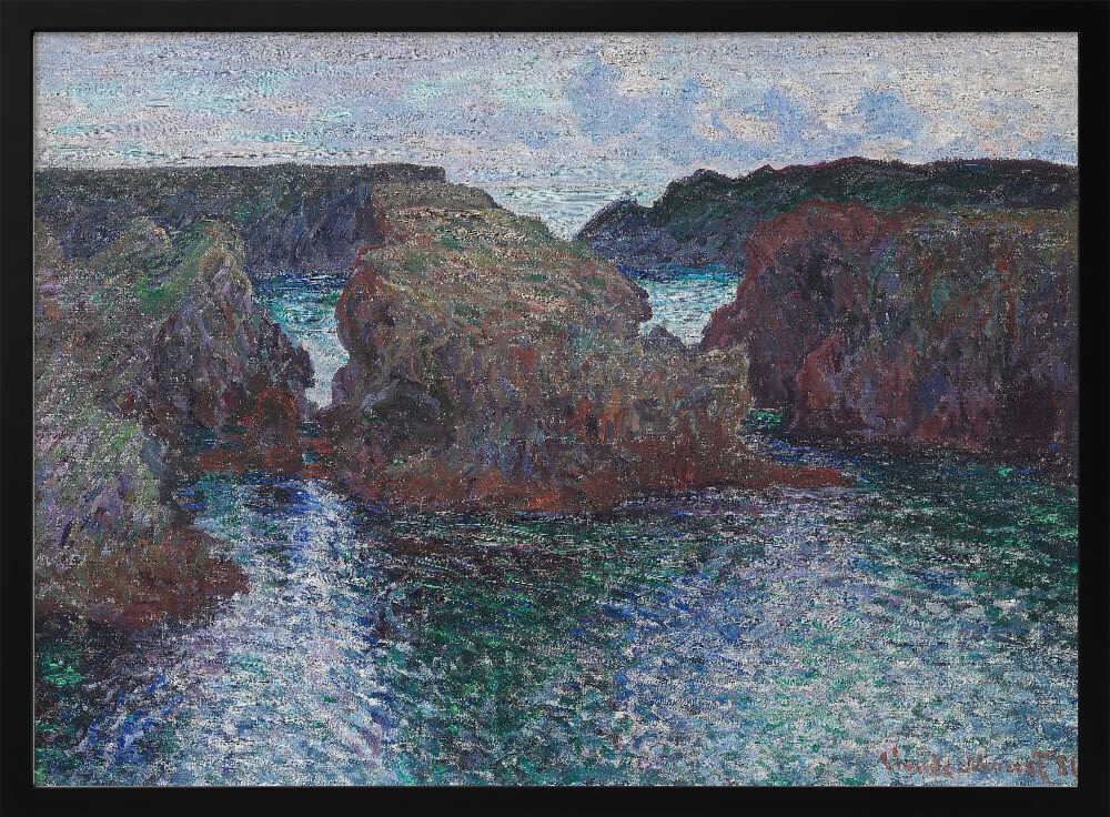 Rocks At Port Goulphar, Belle Île (1886) By Claude Monet Claude Monet