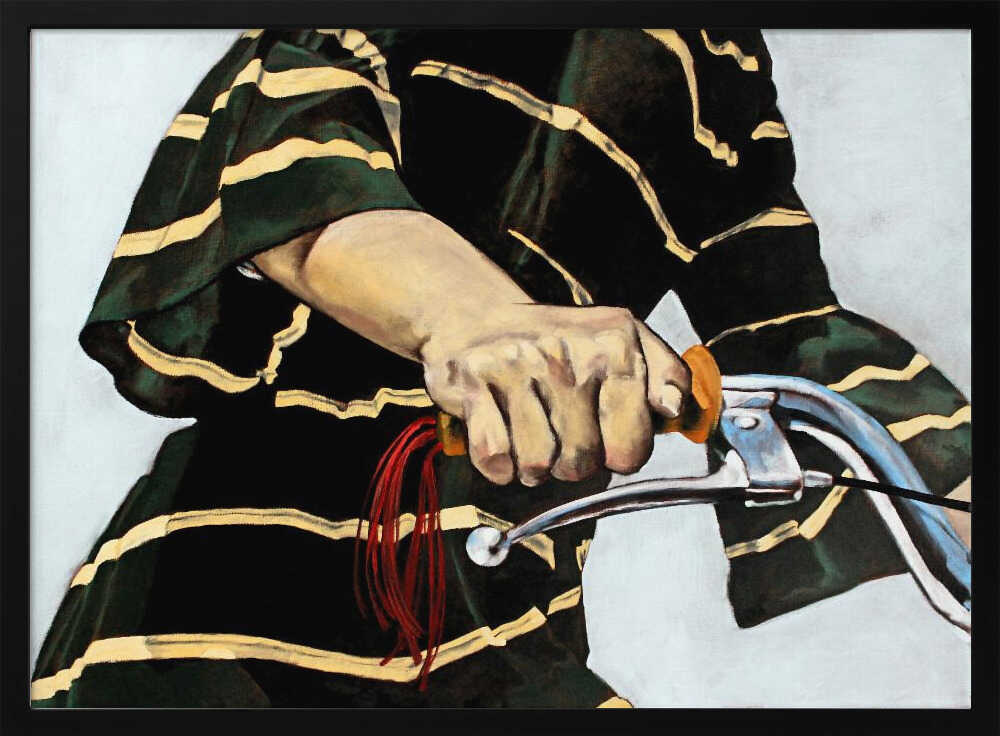 The Cyclist's Grip Art Print UK — Portrait Fresh Wall Art — Living Room — Wall It All Prints
