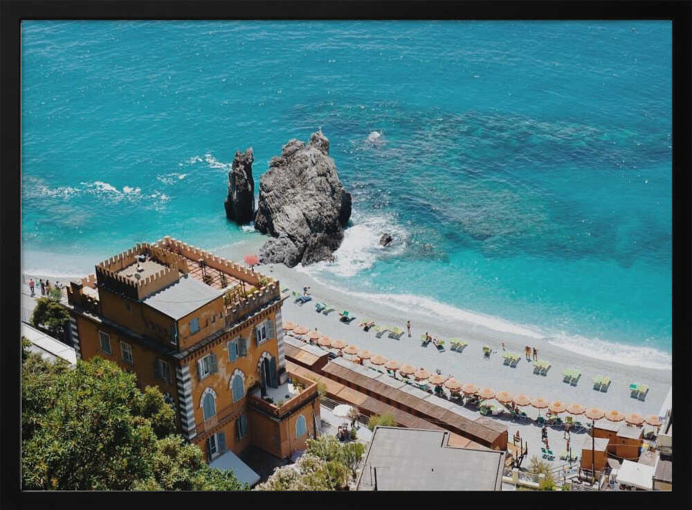 Orange Villa Turquoise Sea Del Mundo Imagery