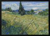 Green Wheat Field With Cypress (1889)