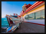 Classic Diner Car Art Print UK — Vintage Warm Wall Art — Living Room — Wall It All Prints
