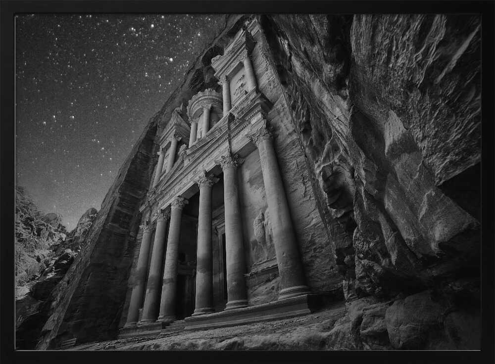 Petra Night Sky Art Print UK — Dark Moody Dark Wall Art — Living Room — Wall It All Prints