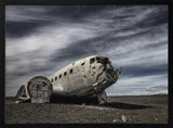 Abandoned Plane Desolate Sky Art Print UK — Dark Moody Dark Wall Art — Living Room — Wall It All Prints
