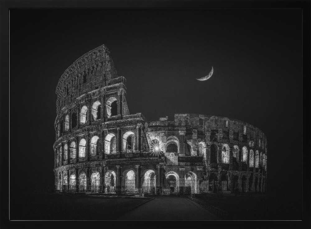 Colosseum Night Moon Nichole Chen
