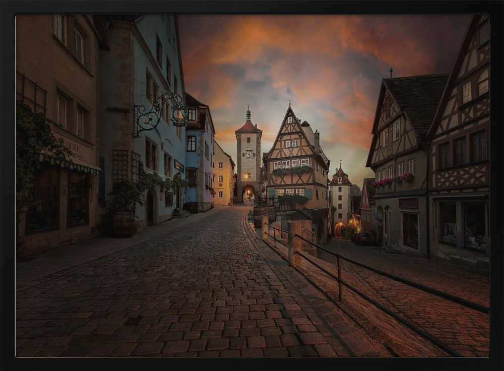 Old Town Evening Glow David Guo