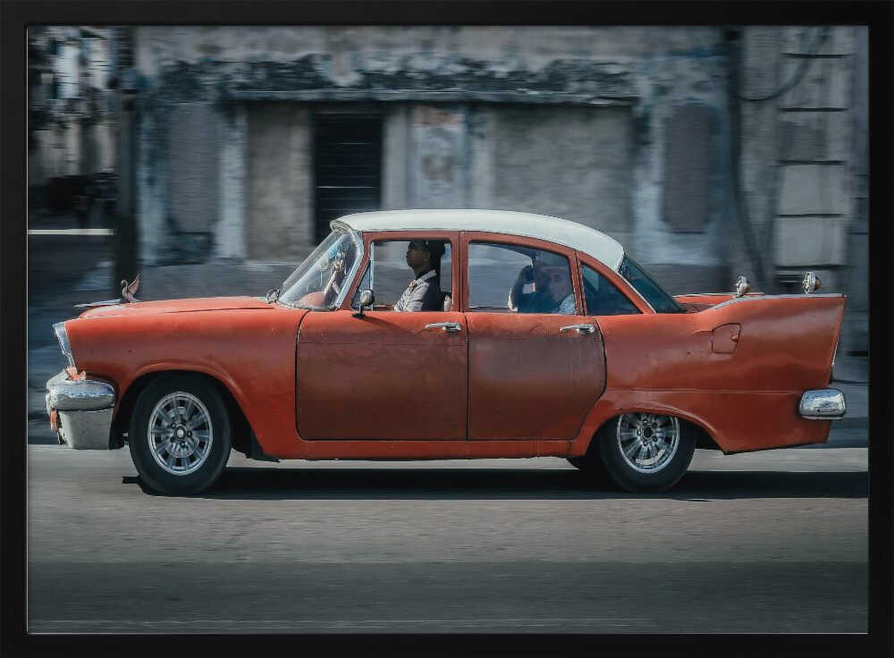 Havana Classic Car Art Print UK — Vintage Vibrant Wall Art — Living Room — Wall It All Prints