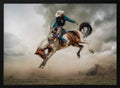 Cowboy Bucking Horse