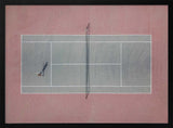Tennis Court Shadow Play Art Print UK — Abstract Dark Wall Art — Office — Wall It All Prints