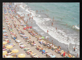Crowded Summer Beach Art Print UK — Landscape Vibrant Wall Art — Living Room — Wall It All Prints