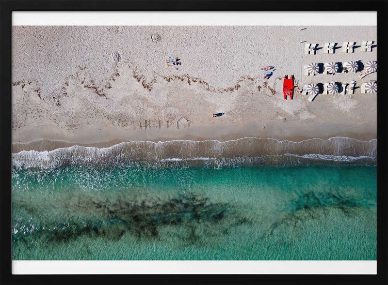 Aerial Turquoise Beach Paradise